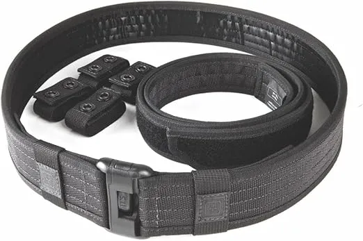 5.11 Tactical Unisex Sierra Bravo Duty Belt, Men's Women's Utility Belt For Hunting Camping or Hiking, Black