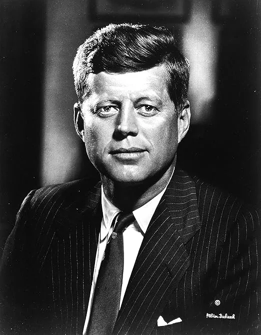 John F Kennedy JFK Portrait by Fabian Bachrach Photo Art Iconic American Photos 8x10