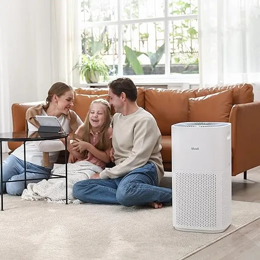 LEVOIT Air Purifiers for Home Large Room Up to 3175 Sq. Ft with Smart WiFi, PM2.5 Monitor, HEPA Sleep Mode, 3-in-1 Filter for Smoke, Pet Allergies, Dust and Odor, Alexa Control, Core 600S-P, White