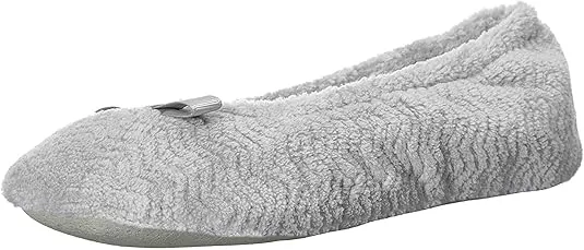 isotoner Women's Moisture Wicking and Suede Sole for Comfort Ballet Flat