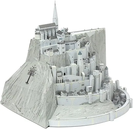 Metal Earth Premium Series Lord of The Rings Minas Tirith 3D Metal Model Kit Fascinations