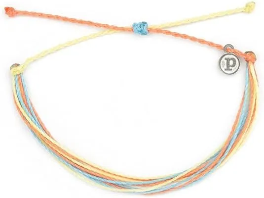 Pura Vida Anklet 100% Waterproof, Wax-Coated With Iron-Coated Copper Charm