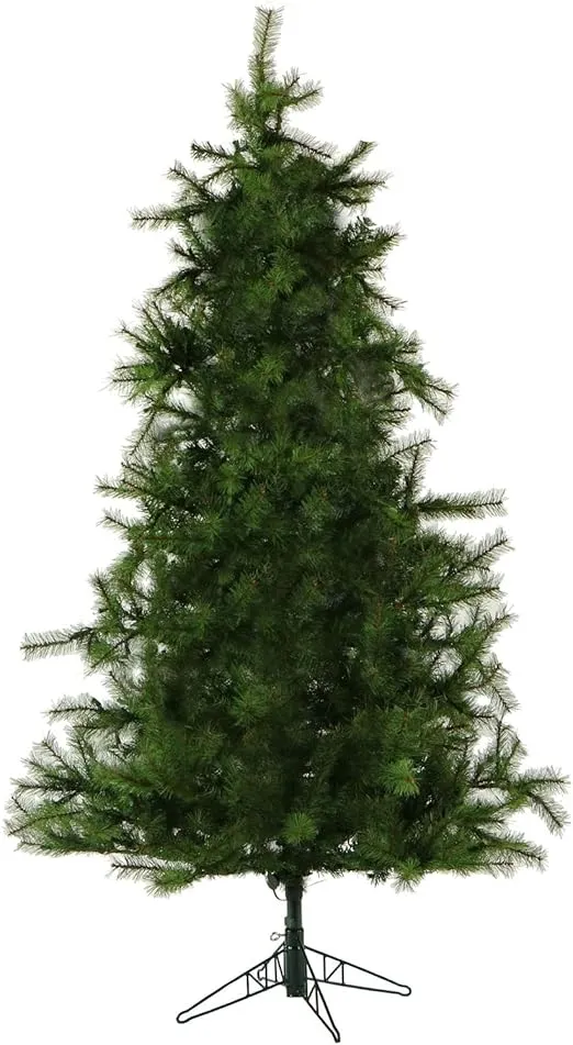 Christmas Time 6.5-Ft. Colorado Pine Artificial Christmas Tree, Unlit PVC | Realistic Foliage | Flame Retardant | Holiday Decor for Home, Office | CT-CP065-NL