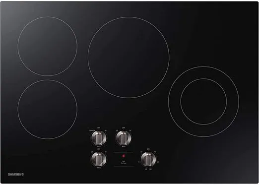 SAMSUNG 30" Built In Electric Cooktop with 4 Elements, Black, NZ30R5330RK/AA