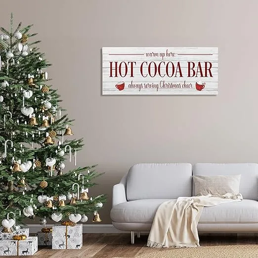 Stupell Industries Hot Cocoa Bar Winter Beverage Canvas Wall Art, Design by Natalie Carpentieri