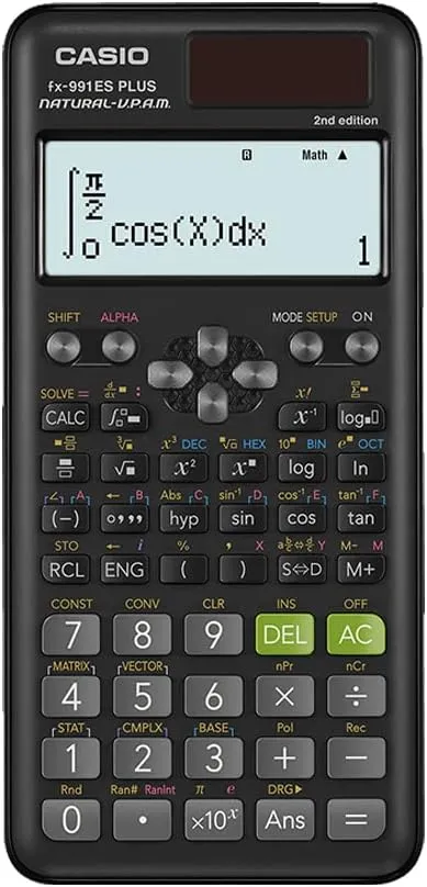 Casio fx-991ES Plus 2 Scientific Calculator with 417 Functions and Display, Natural