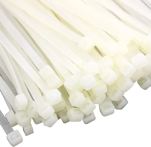 200-Pack Heavy Duty 14 Inches (50lbs) Zip Cable Tie Down Strap Wire UV Natural Nylon Wrap