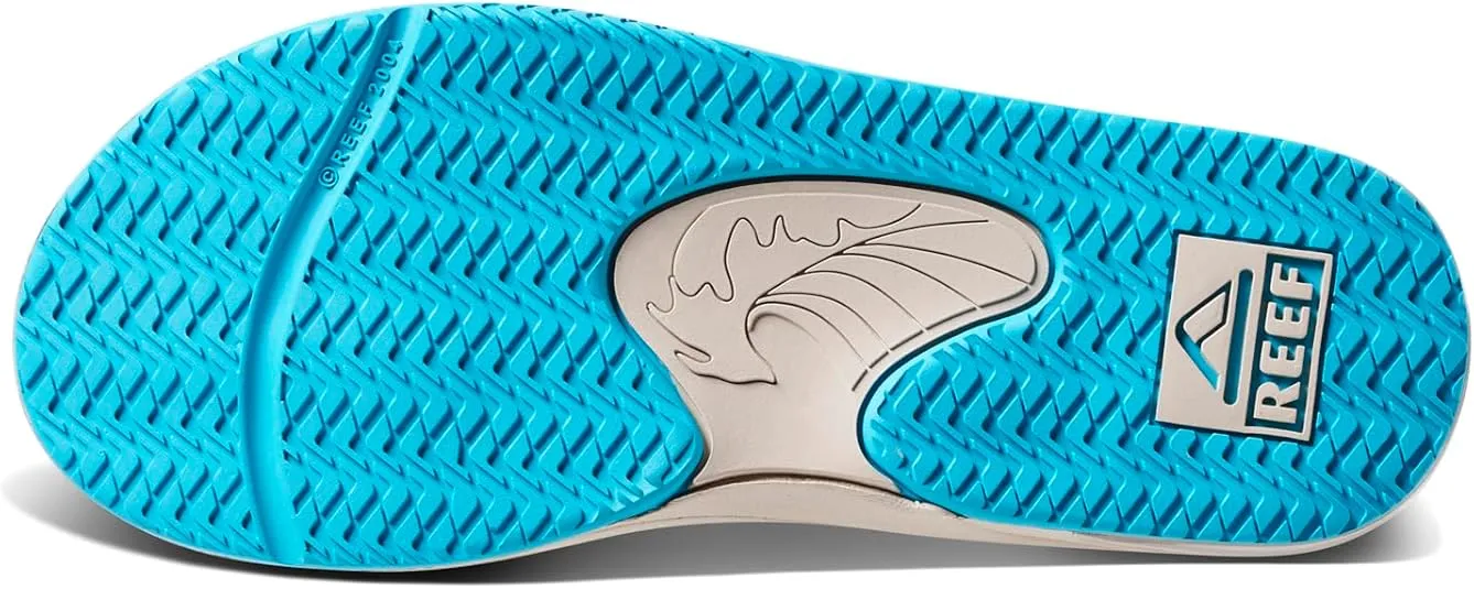 REEF Kids' Fanning Flip Flop, Arch Support, Durable Outsole, Water Friendly