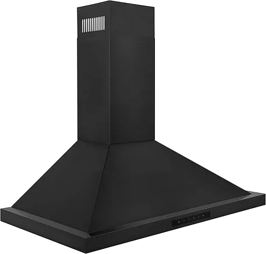 ZLINE Convertible Vent Wall Mount Range Hood in Black Stainless Steel (BSKBN) (30)