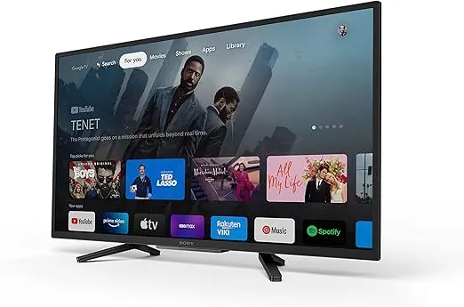 Sony 32 Inch 720p HD LED HDR TV W830K Series with Google TV and Google Assistant-2022 Model, Black