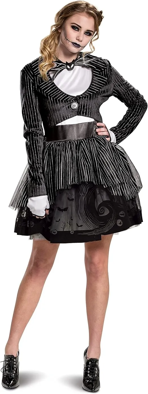 Women's N.B.C Jack Skellington Dress Costume