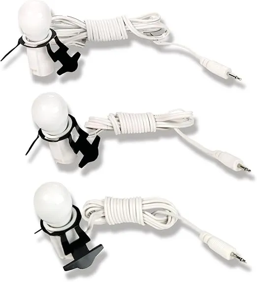 Department 56 Building and Accessory Lighting System,White/ Black