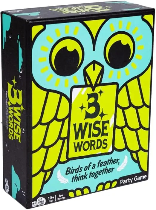 Big Potato 3 Wise Words: Simple Word-Guessing, Clue-Stealing Family Board Game - Hilarious for Adults, Teens and Kids Age 10 Plus - New Board Game for Family Night