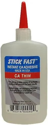 Stick Fast Thin Cyanoacrylate Adhesive 4-1/2 Ounce Bottle (CA Glue) by Stick Fast