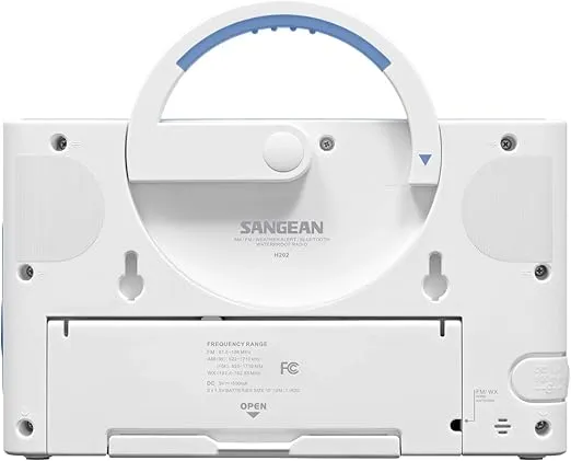 Sangean H202 Portable AM/FM/Weather Alert/ Bluetooth Digital Tuning Waterproof Shower Radio