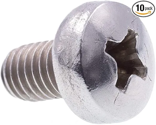 Prime-Line 9131348 Machine Screws, Metric, Pan Head, Phillips Drive, M5-0.8 X 8MM (10 Pack)