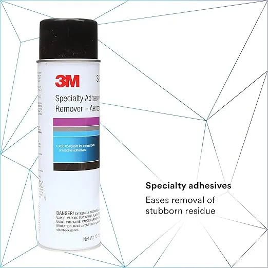 3M Specialty Adhesive Remover, 38987, Solvent-Based, Removes Reactive Adhesives, 15 fl oz