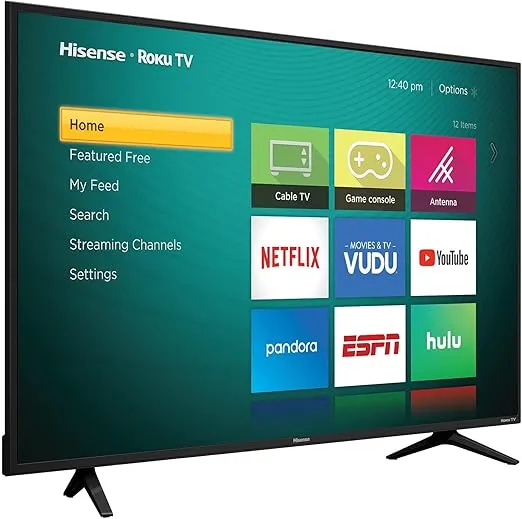 Hisense 65-Inch Class R6 Series 4K UHD Smart Roku TV with Alexa Compatibility, Dolby Vision HDR, DTS Studio Sound, Game Mode (65R6G),Black