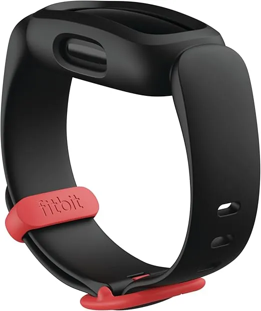 Fitbit Ace 3 Activity-Tracker for Kids 6+ One Size, Black/Racer Red