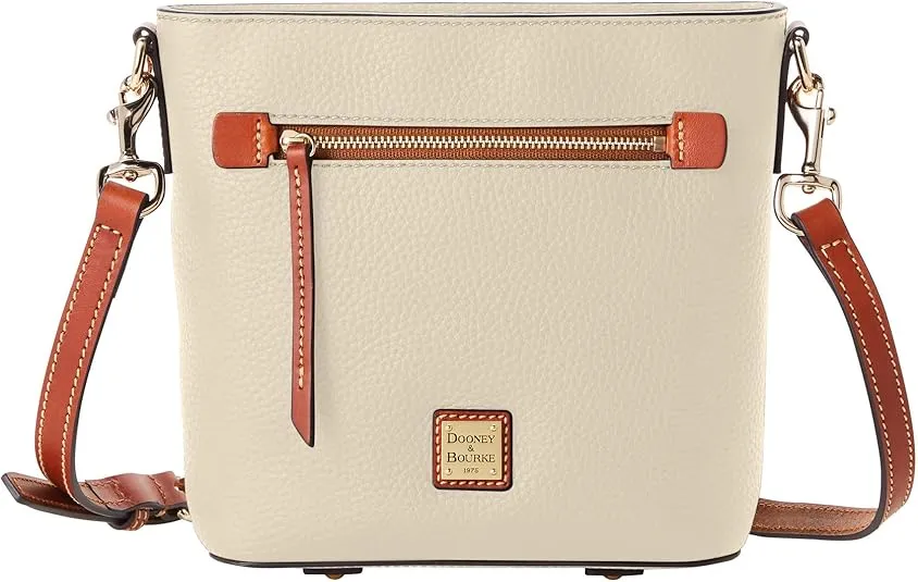 Dooney & Bourke Small Crossbody Bags for Women, Pebble Grain Leather Crossbody Bag with Zipper Pocket