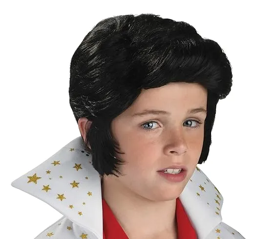 Rubies Elvis Presley Child Wig, Black, Small