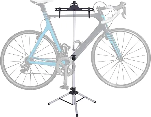 Bike Storage Rack, Bicycle Stand for Garage & Apartments, Adjustable Height, Freestanding & Foldable Design, Fits Mountain, Road & Other Styles, for Indoor Use