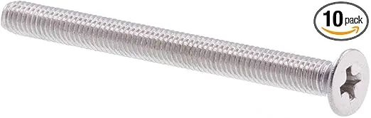 Prime-Line 9121042 Machine Screws, Metric, Flat Head, Phillips Drive, M3-0.5 X 35MM (10 Pack)