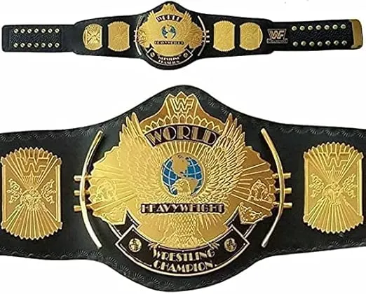 Replica Classic Gold Winged Eagle Heavyweight Championship Wrestling Belt Adult - Big Eagle Wrestling Championship Title Belt