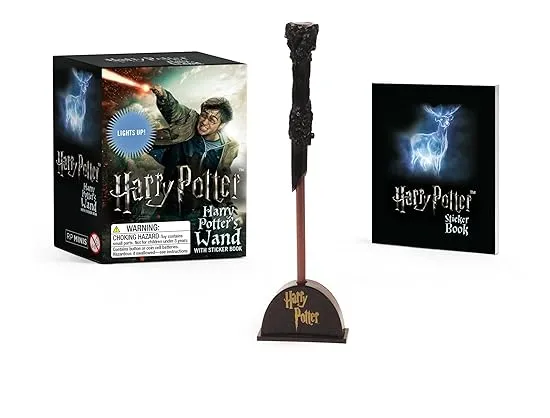 Harry Potter Wizard's Wand with Sticker Book: Lights Up! (RP Minis)