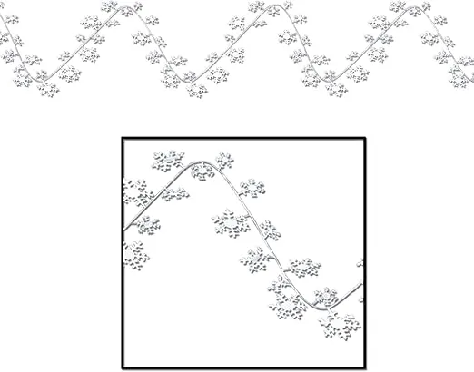 Gleam 'N Flex Snowflake Garland 25 Feet