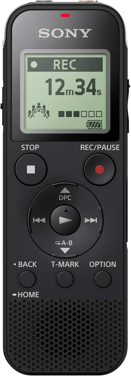 Sony ICD-PX470 Stereo Digital Voice Recorder with Built-in USB Voice Recorder, Black