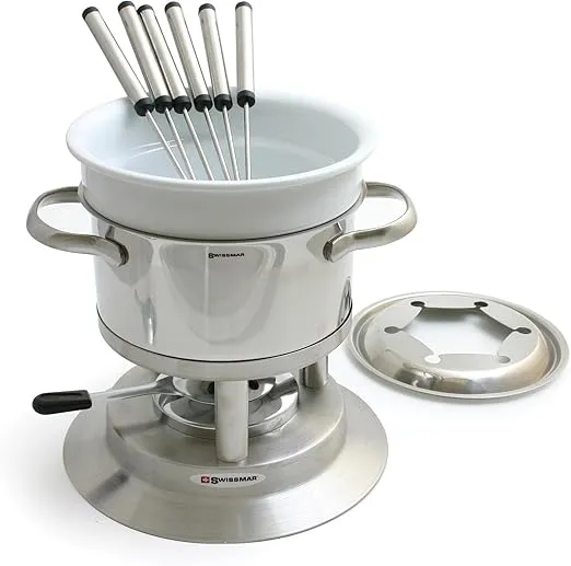 Swissmar Arosa 11 Piece Stainless Fondue Set