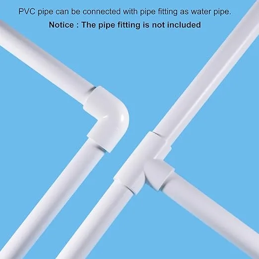 MECCANIXITY 1 Inch PVC Rigid Tube Round Pipe Tubing Hardware Tubing 21.4mm ID 25mm OD 8" Length White High Impact for Water Pipe, Crafts, Cable Sleeve