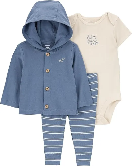 Carter's Baby Boys 3 Piece Little Jacket Set (Polar Bear)