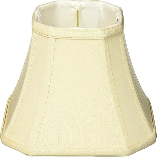 Royal Designs Square Cut Corner Basic Lamp Shade, UNO Table Lamp Fitter, Beige, 4.5" x 8" x 6.5", BS-716UT-8BG