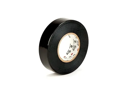 Scotch Vinyl 700 Electrical Tape, 5 Rolls, Black, 3/4-in x 66-ft, Commercial Grade, Rated for Temperatures Up to 194-Degree, Highly flexible, Stretchy and Conformable (24413-BA-6)