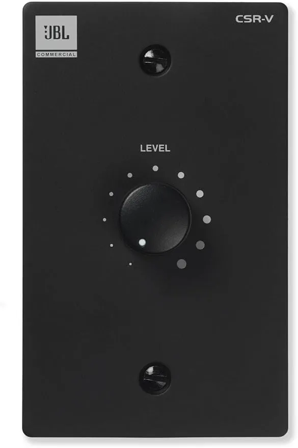 JBL Professional CSR-V-BLK Wall Controller with Volume Control for use with CSM-21, CSM-32, All CSMA, Black