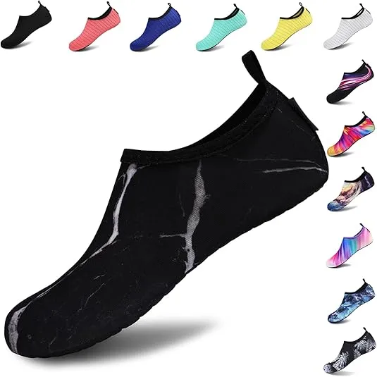 VIFUUR Water Sports Shoes Barefoot Quick-Dry Aqua Yoga Socks Slip-on for Men Women