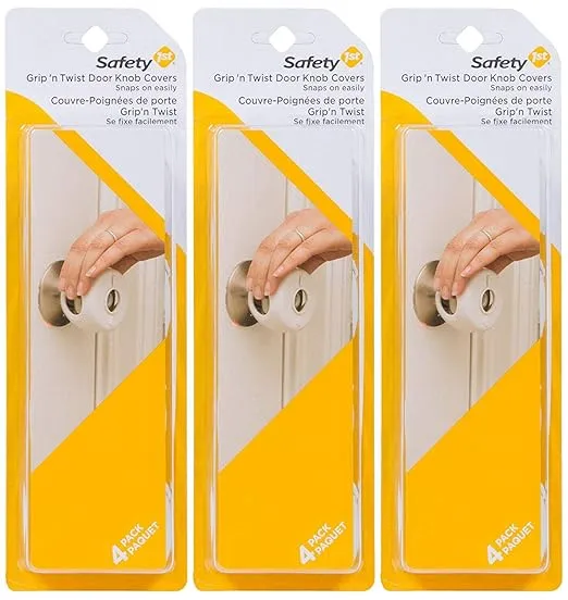 Safety 1st Grip N' Twist Door Knob Cover, 12-Count