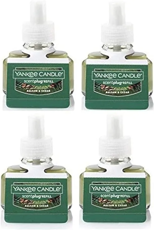 Yankee Candle Bundle Balsam & Cedar ScentPlug Refill 4-Pack