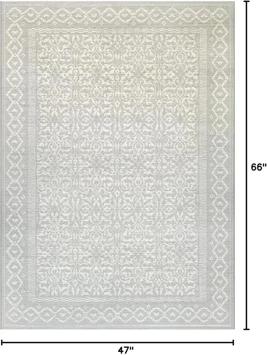 Couristan Marina Ibiza Area Rug, 3'11" x 5'6", Pearl