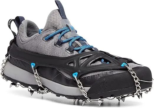 Black Diamond Access Spikes, Shoe and Boot Traction Cleats for Snow and Ice, Hiking, Walking, Fishing, with Stainless Steel Spikes for Trail Grip, Sold in Pairs