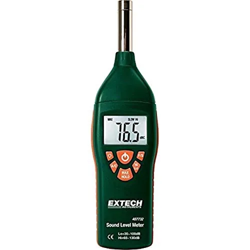 Extech 407732 Type 2 Digital Sound Level Meter 35 to 130 dB