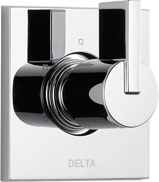 Delta Faucet Vero 3-Setting Shower Handle Diverter Trim Kit, Diverter Valve Trim Kit Chrome, 3 Way Shower Diverter, Delta Diverter Trim, Chrome T11853 (Valve Not Included)