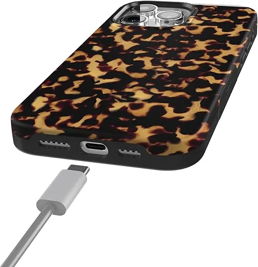 Casely iPhone 15 Pro Max Case | Shell Shocked | Tortoise Print Case | Compatible with MagSafe | Bold Protective Case Design