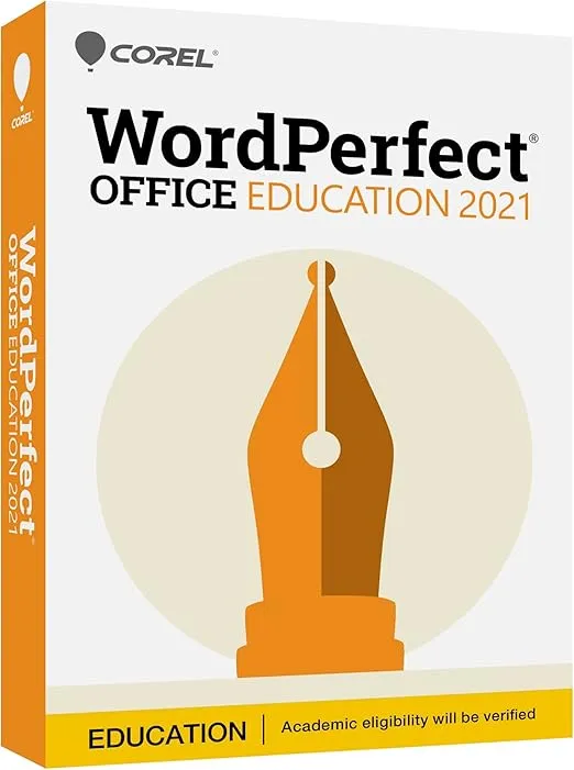 Corel WordPerfect Office Education 2021 | Office Suite of Word Processor, Spreadsheets & Presentation Software [PC Disc]