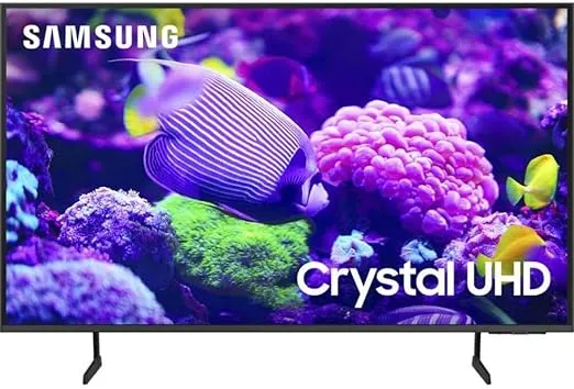 SAMSUNG 43-Inch Class Crystal UHD 4K DU7200 Series HDR Smart TV w/Object Tracking Sound Lite, PurColor, Motion Xcelerator, Mega Contrast, Q-Symphony (UN43DU7200, 2024 Model)