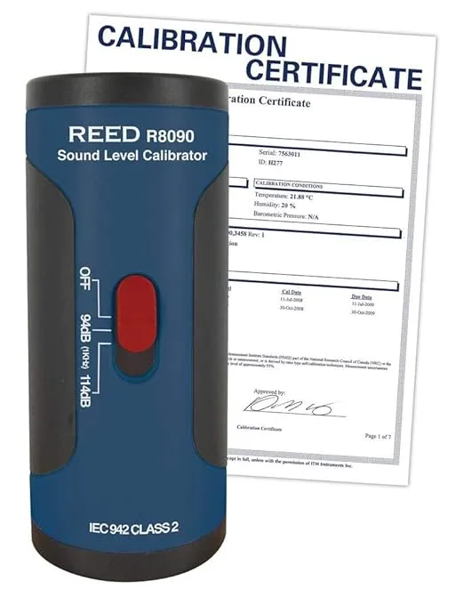 REED Instruments R8090-NIST Sound Level Calibrator,