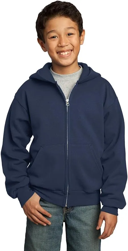 Port & Company Fleece Full Zip Hooded Sweatshirt (PC90YZH)