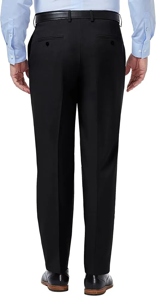 Haggar Men's Premium Comfort Classic Fit Flat Front Hidden Comfort Waistband Pant (Regular and Big & Tall Sizes)